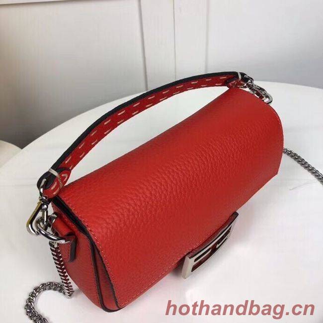 Fendi BAGUETTE leather bag F2467 red Fendi BAGUETTE leather bag F2467 red