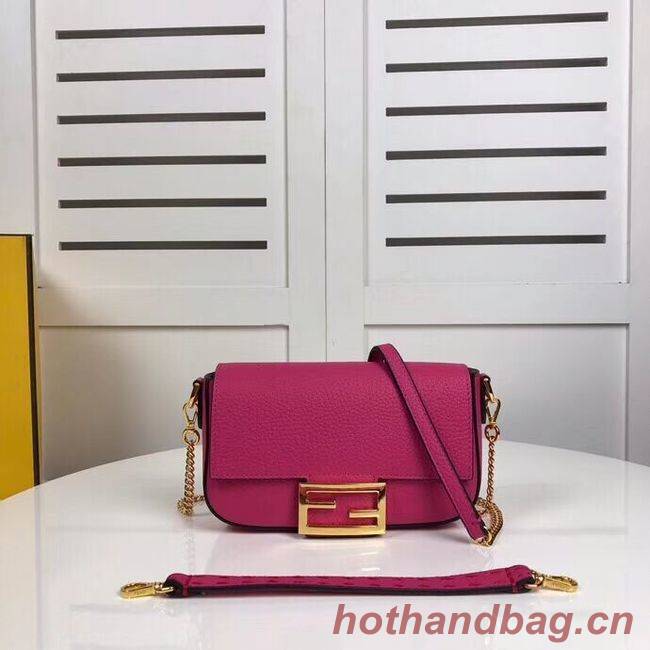 Fendi BAGUETTE leather bag F2467 rose