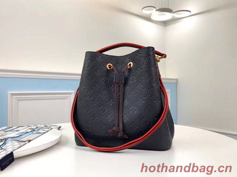 Louis Vuitton Monogram Empreinte Neonoe Original Leather M45256 Navy Louis Vuitton Monogram Empreinte Neonoe Original Leather M45256 Navy