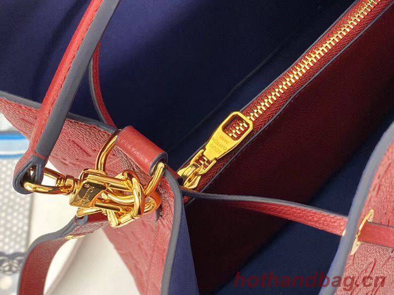 Louis Vuitton Monogram Empreinte Neonoe Original Leather M45256 Red Louis Vuitton Monogram Empreinte Neonoe Original Leather M45256 Red