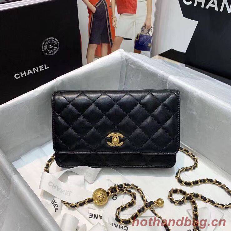 Chanel WOC Original Leather Golden Ball Flap cross-body bag B33818 Chanel WOC Original Leather Golden Ball Flap cross-body bag B33818