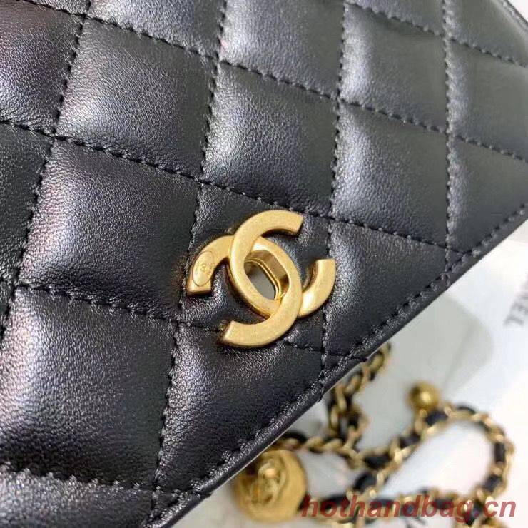 Chanel WOC Original Leather Golden Ball Flap cross-body bag B33818 Chanel WOC Original Leather Golden Ball Flap cross-body bag B33818