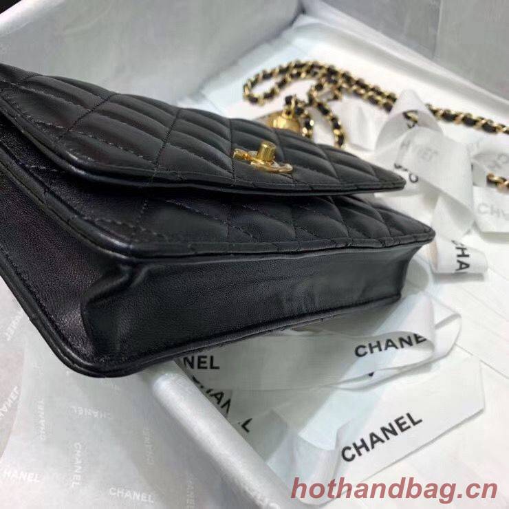 Chanel WOC Original Leather Golden Ball Flap cross-body bag B33818 Chanel WOC Original Leather Golden Ball Flap cross-body bag B33818