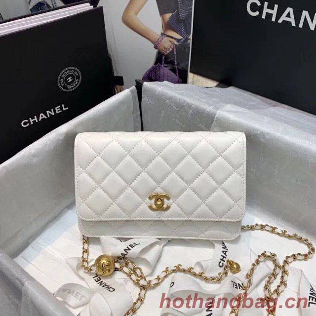 Chanel WOC Original Leather Golden Ball Flap cross-body bag B33818 Chanel WOC Original Leather Golden Ball Flap cross-body bag B33818