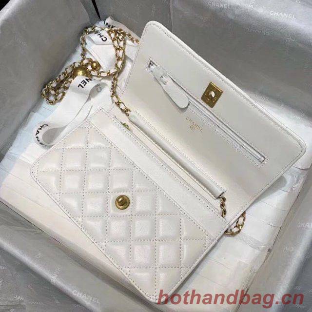 Chanel WOC Original Leather Golden Ball Flap cross-body bag B33818 Chanel WOC Original Leather Golden Ball Flap cross-body bag B33818