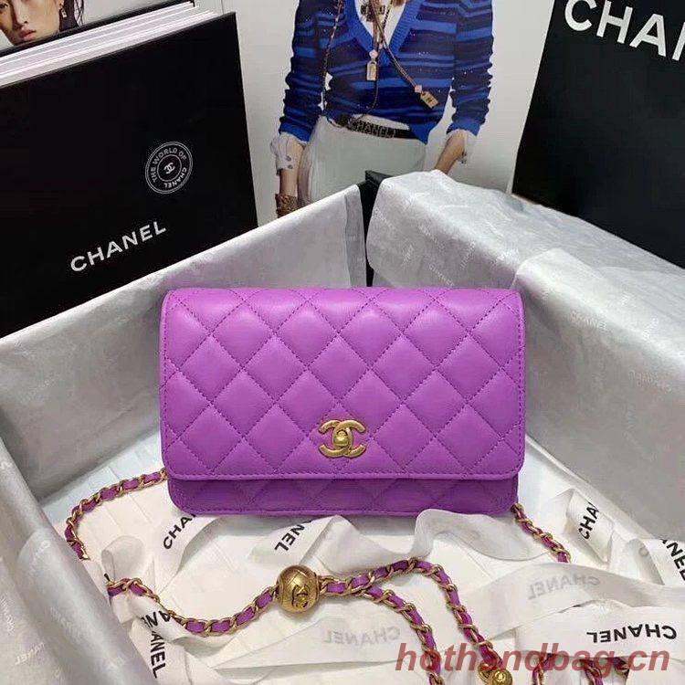Chanel WOC Original Leather Golden Ball Flap cross-body bag B33818 Chanel WOC Original Leather Golden Ball Flap cross-body bag B33818