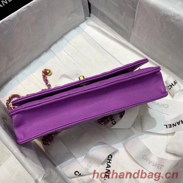 Chanel WOC Original Leather Golden Ball Flap cross-body bag B33818 Chanel WOC Original Leather Golden Ball Flap cross-body bag B33818