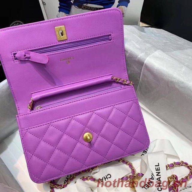 Chanel WOC Original Leather Golden Ball Flap cross-body bag B33818 Chanel WOC Original Leather Golden Ball Flap cross-body bag B33818