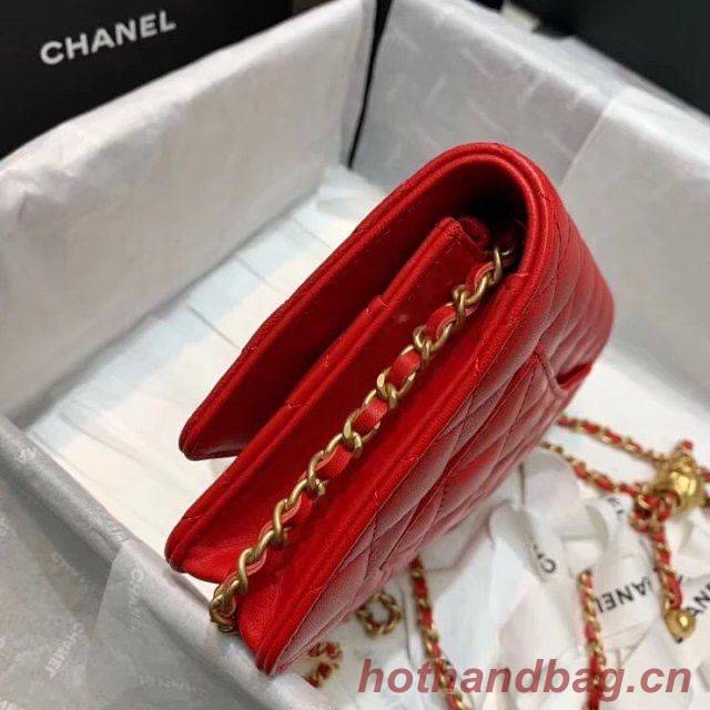 Chanel WOC Original Leather Golden Ball Flap cross-body bag B33818 Chanel WOC Original Leather Golden Ball Flap cross-body bag B33818
