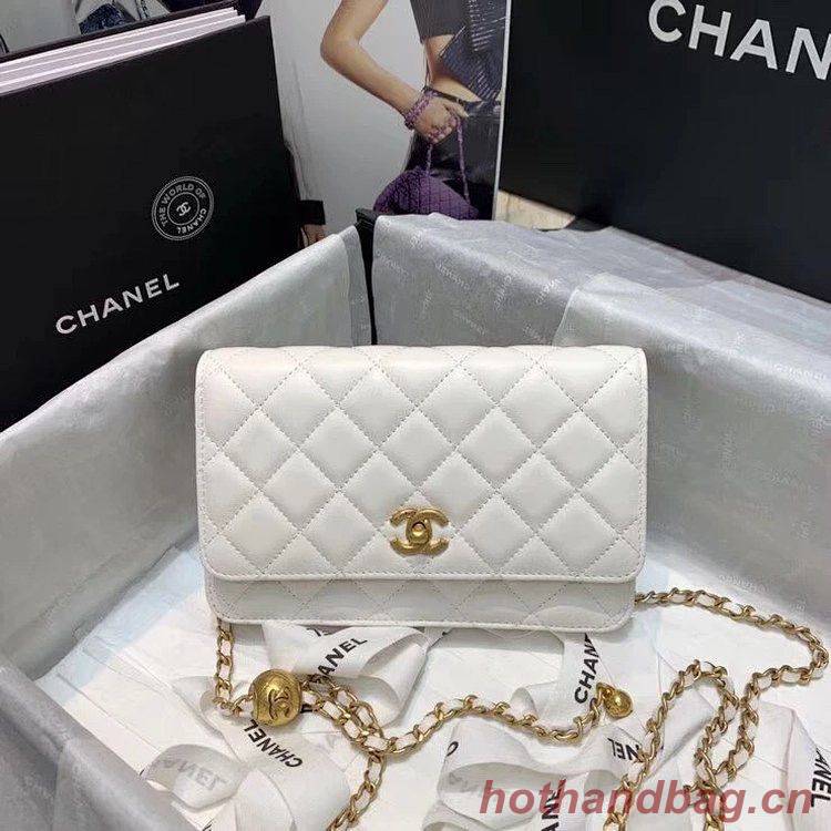 Chanel WOC Original Leather Golden Ball Flap cross-body bag B33818 Chanel WOC Original Leather Golden Ball Flap cross-body bag B33818