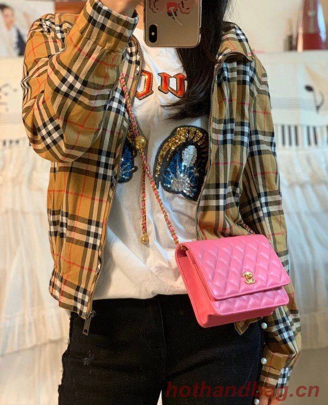 Chanel WOC Original Leather Golden Ball Flap cross-body bag B33818 Chanel WOC Original Leather Golden Ball Flap cross-body bag B33818