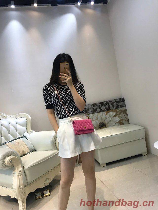 Chanel WOC Original Leather Golden Ball Flap cross-body bag B33818 Chanel WOC Original Leather Golden Ball Flap cross-body bag B33818