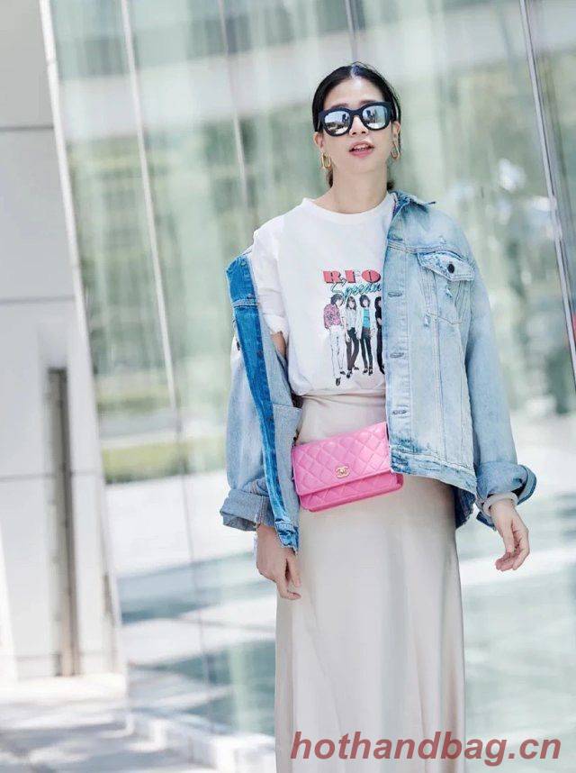 Chanel WOC Original Leather Golden Ball Flap cross-body bag B33818 Chanel WOC Original Leather Golden Ball Flap cross-body bag B33818