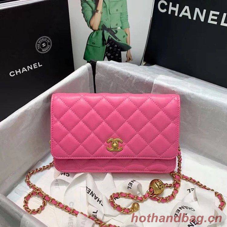 Chanel WOC Original Leather Golden Ball Flap cross-body bag B33818 Chanel WOC Original Leather Golden Ball Flap cross-body bag B33818