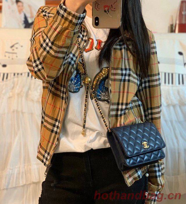 Chanel WOC Original Leather Golden Ball Flap cross-body bag B33818 Chanel WOC Original Leather Golden Ball Flap cross-body bag B33818