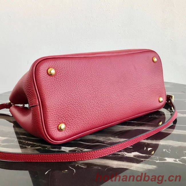 Prada Deer skin bag 1BG008 red Prada Deer skin bag 1BG008 red