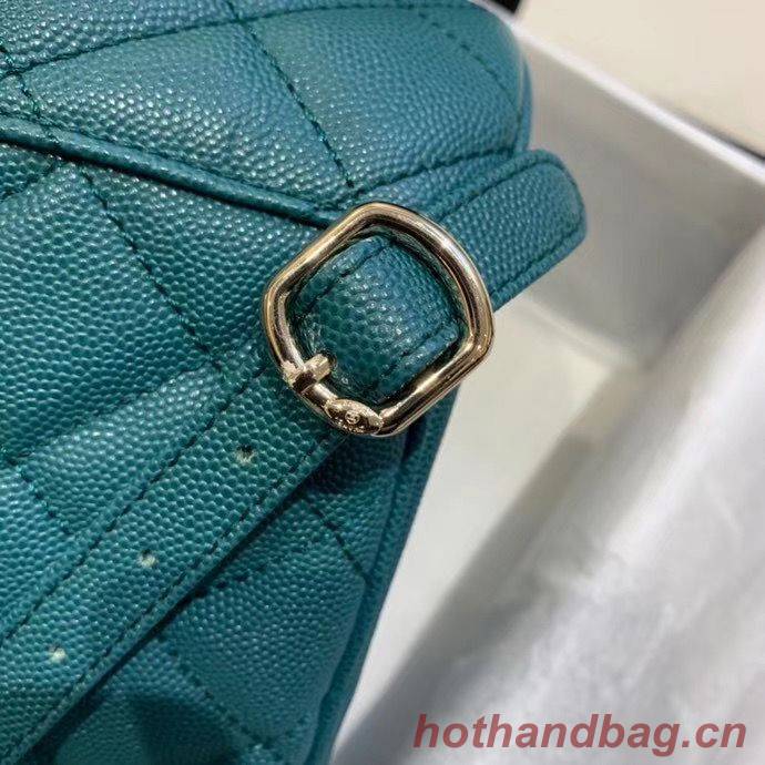 Chanel backpack Grained Calfskin & Gold-Tone Metal AS1371 Green Chanel backpack Grained Calfskin & Gold-Tone Metal AS1371 Green