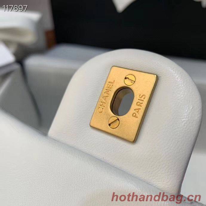 Chanel MINI Flap Bag Original Sheepskin Leather AS1786 White Chanel MINI Flap Bag Original Sheepskin Leather AS1786 White