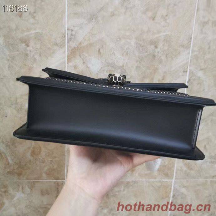 BVLGARI Serpenti Forever leather shoulder bag 288656 black BVLGARI Serpenti Forever leather shoulder bag 288656 black