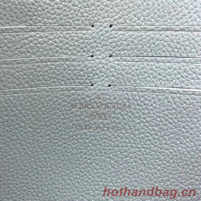 Louis Vuitton Original Grain calfskin LOCKME CLUTCH M56087 sky blue