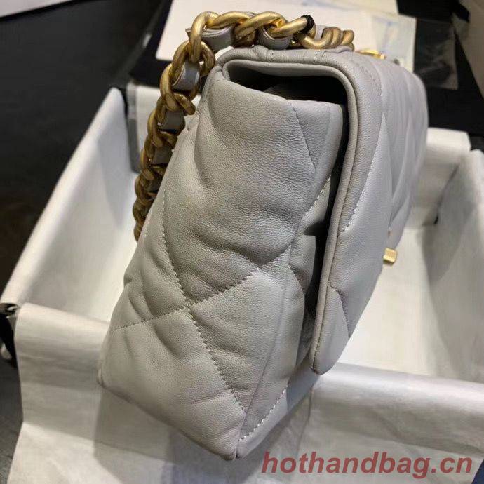 CHANEL 19 Flap Bag AS1160 AS1161 AS1162 Light Gray CHANEL 19 Flap Bag AS1160 AS1161 AS1162 Light Gray