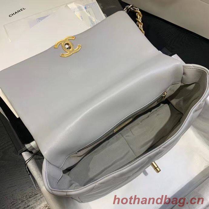 CHANEL 19 Flap Bag AS1160 AS1161 AS1162 Light Gray CHANEL 19 Flap Bag AS1160 AS1161 AS1162 Light Gray