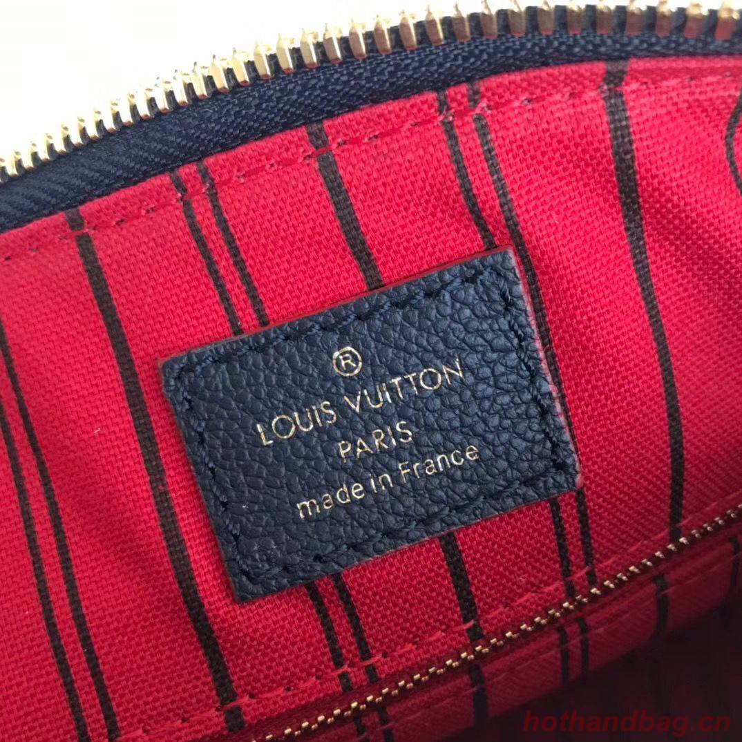 Louis vuitton original leather SPEEDY 25 Monogram Empreinte M43501 dark blue Louis vuitton original leather SPEEDY 25 Monogram Empreinte M43501 dark blue