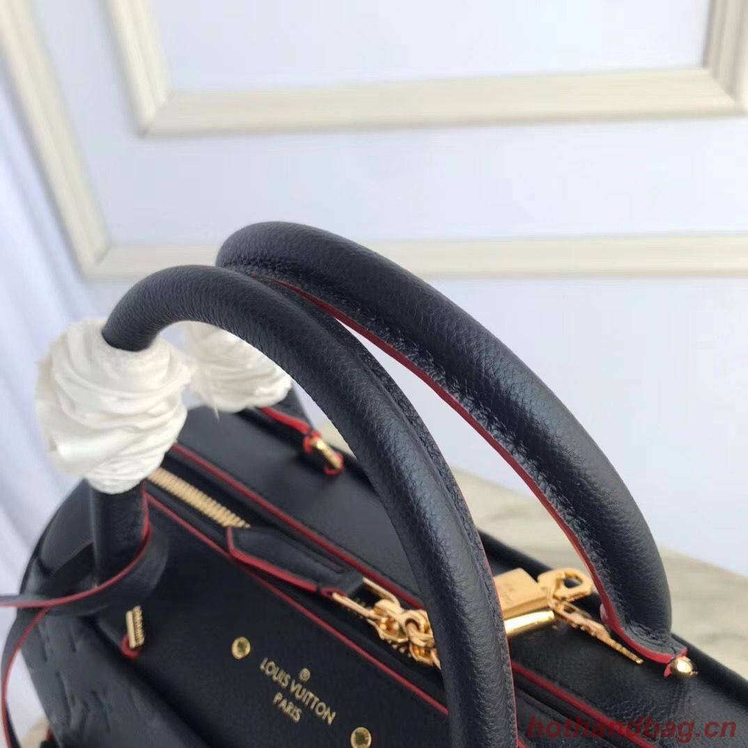 Louis vuitton original leather SPEEDY 25 Monogram Empreinte M43501 dark blue Louis vuitton original leather SPEEDY 25 Monogram Empreinte M43501 dark blue