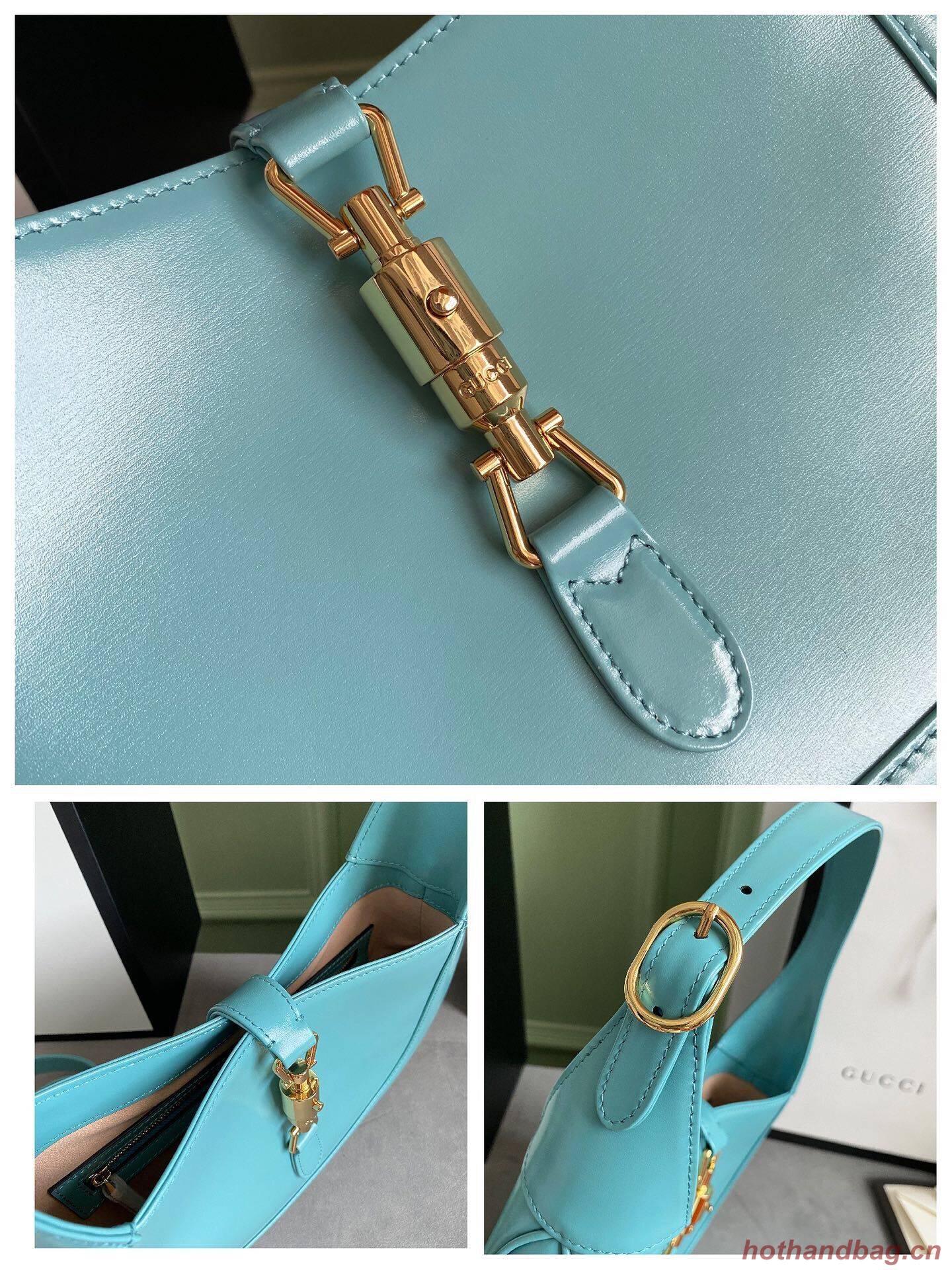 Gucci Jackie 1961 small hobo bag 636709 sky blue Gucci Jackie 1961 small hobo bag 636709 sky blue