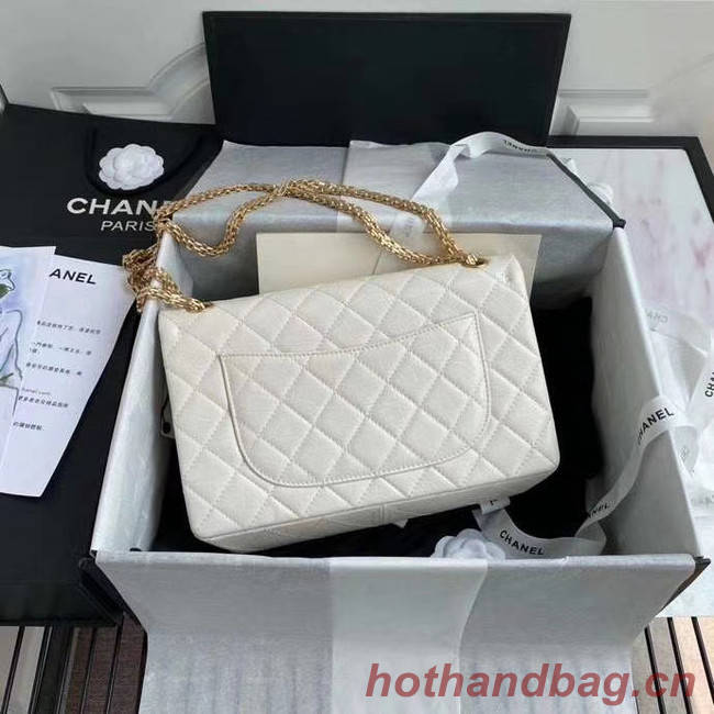 Chanel 2.55 Calfskin Flap Bag A37587 white