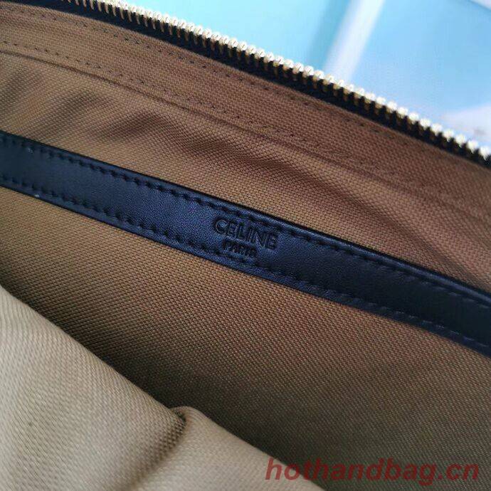 Celine MINI FOLCO BAG IN TRIOMPHE CANVAS CL9450 black Celine MINI FOLCO BAG IN TRIOMPHE CANVAS CL9450 black