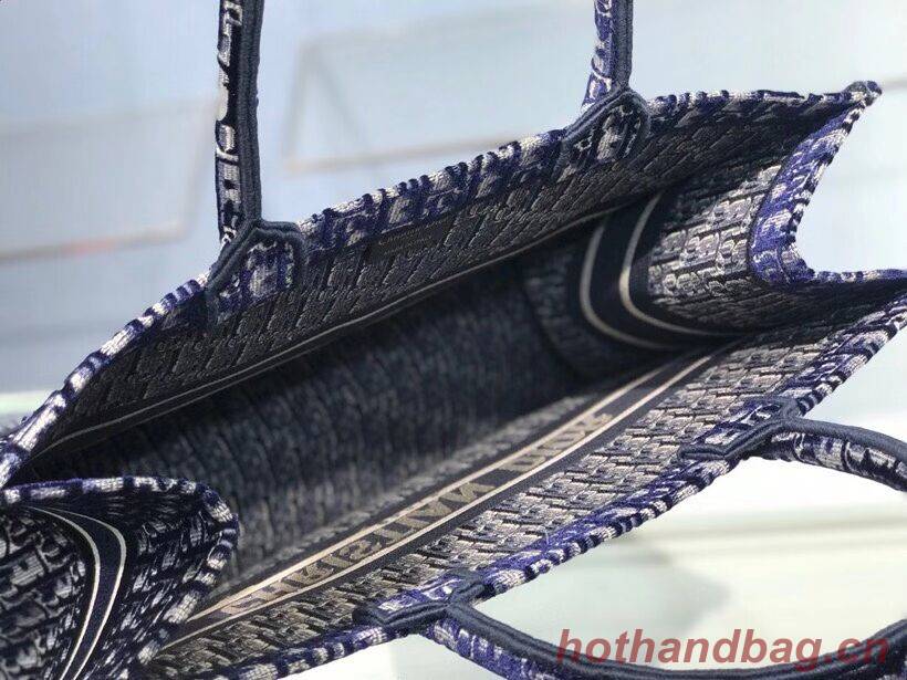 DIOR BOOK TOTE blue Dior Oblique Embroidered Velvet M1286Z DIOR BOOK TOTE blue Dior Oblique Embroidered Velvet M1286Z