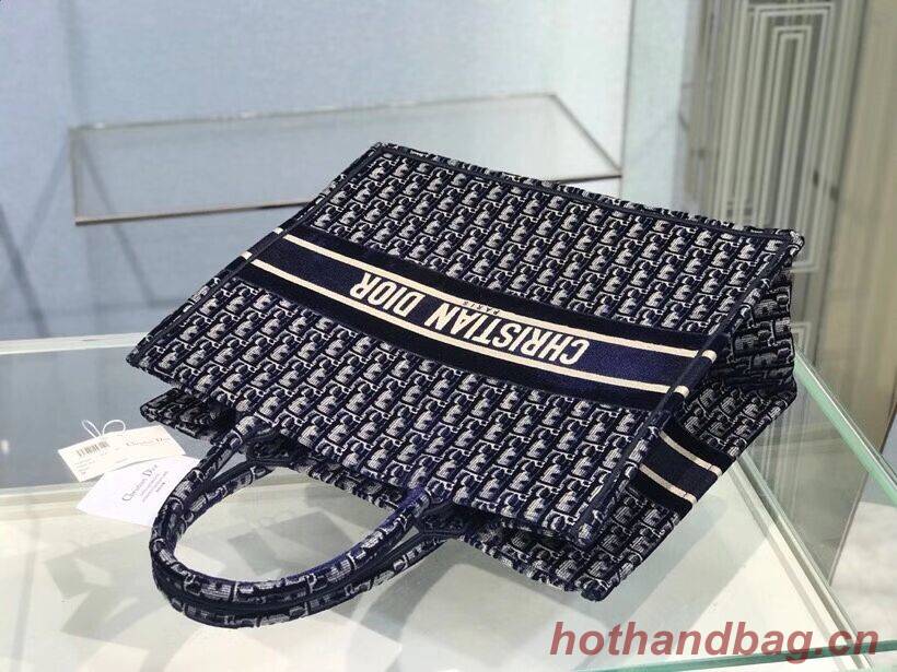 DIOR BOOK TOTE blue Dior Oblique Embroidered Velvet M1286Z DIOR BOOK TOTE blue Dior Oblique Embroidered Velvet M1286Z