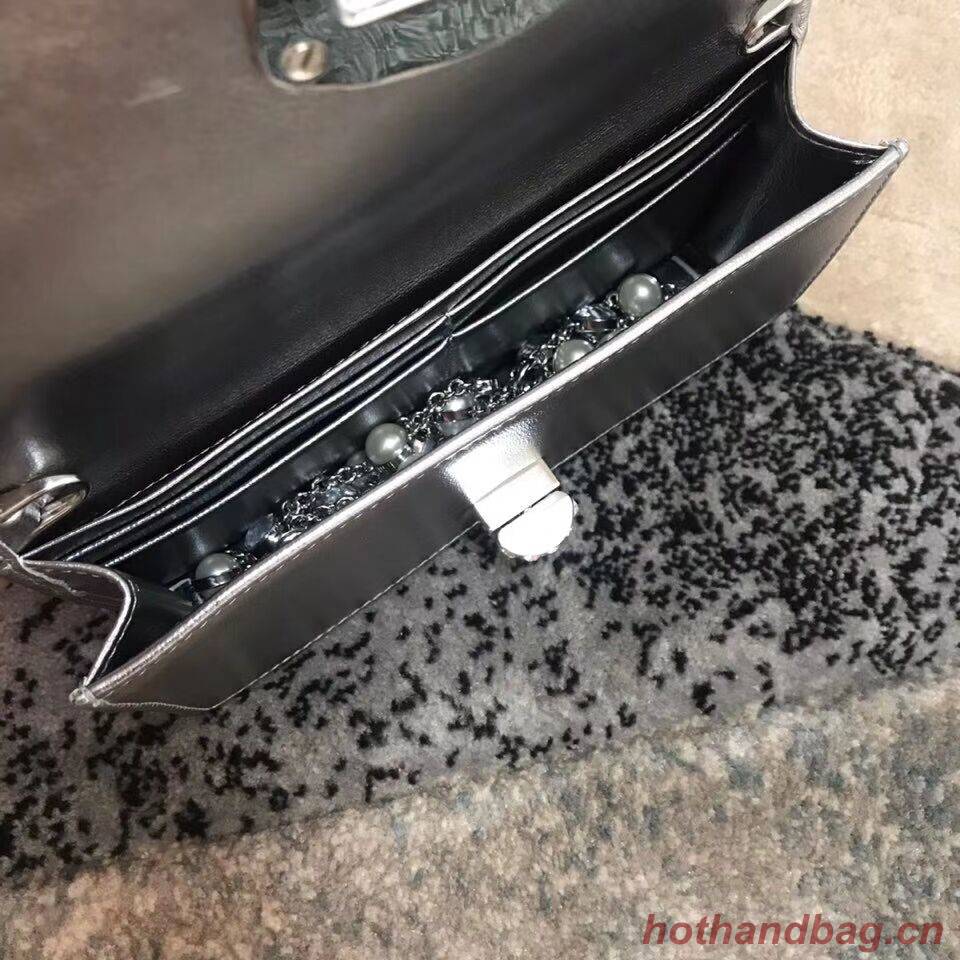 miu miu Matelasse Nappa Leather Shoulder Bag 5DH044A Silver miu miu Matelasse Nappa Leather Shoulder Bag 5DH044A Silver