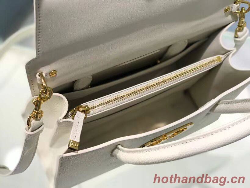 DIOR MEDIUM ST HONORE TOTE Grained Calfskin M9321UMBA white DIOR MEDIUM ST HONORE TOTE Grained Calfskin M9321UMBA white