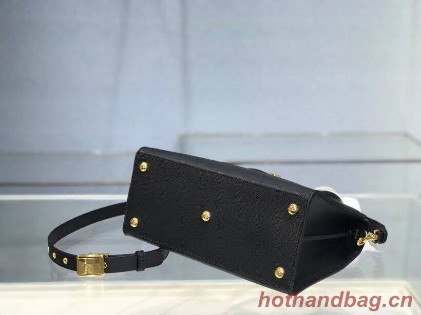 DIOR MEDIUM ST HONORE TOTE Grained Calfskin M9321UMBA black DIOR MEDIUM ST HONORE TOTE Grained Calfskin M9321UMBA black