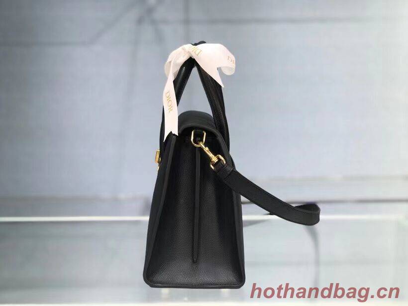 DIOR MEDIUM ST HONORE TOTE Grained Calfskin M9321UMBA black DIOR MEDIUM ST HONORE TOTE Grained Calfskin M9321UMBA black