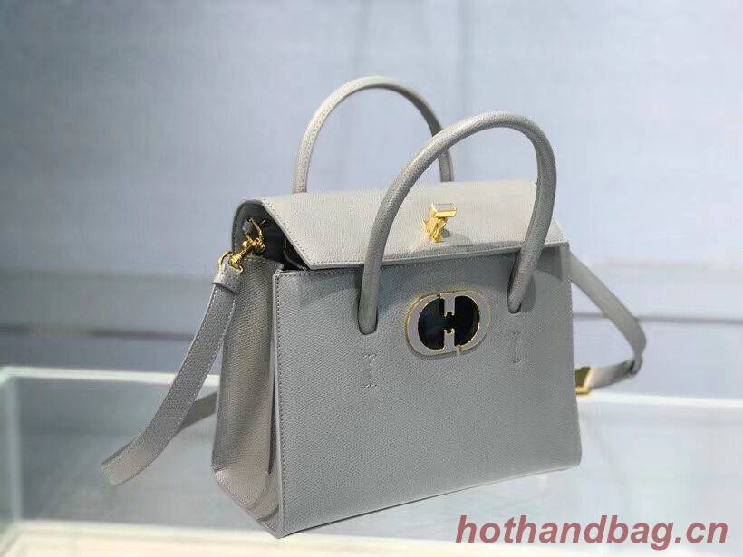 DIOR MEDIUM ST HONORE TOTE Grained Calfskin M9321UMBA gray DIOR MEDIUM ST HONORE TOTE Grained Calfskin M9321UMBA gray