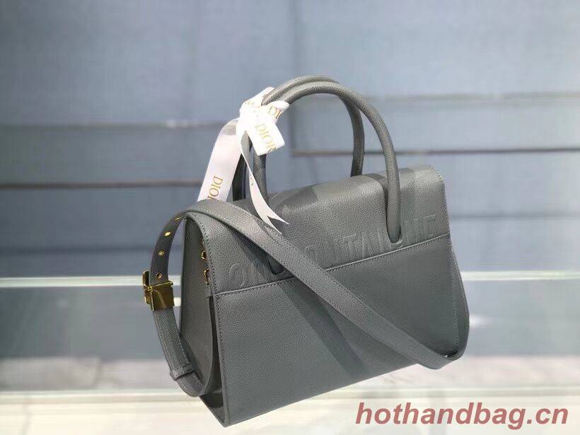 DIOR MEDIUM ST HONORE TOTE Grained Calfskin M9321UMBA gray DIOR MEDIUM ST HONORE TOTE Grained Calfskin M9321UMBA gray