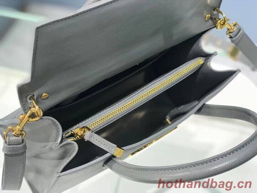 DIOR MEDIUM ST HONORE TOTE Grained Calfskin M9321UMBA gray DIOR MEDIUM ST HONORE TOTE Grained Calfskin M9321UMBA gray