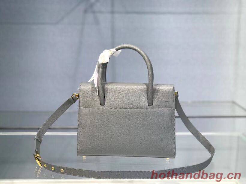 DIOR MEDIUM ST HONORE TOTE Grained Calfskin M9321UMBA gray DIOR MEDIUM ST HONORE TOTE Grained Calfskin M9321UMBA gray