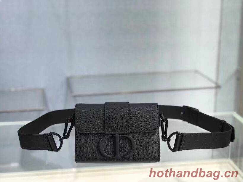 30 MONTAIGNE BOX BAG Black Ultramatte Grained Calfskin M9204S 30 MONTAIGNE BOX BAG Black Ultramatte Grained Calfskin M9204S