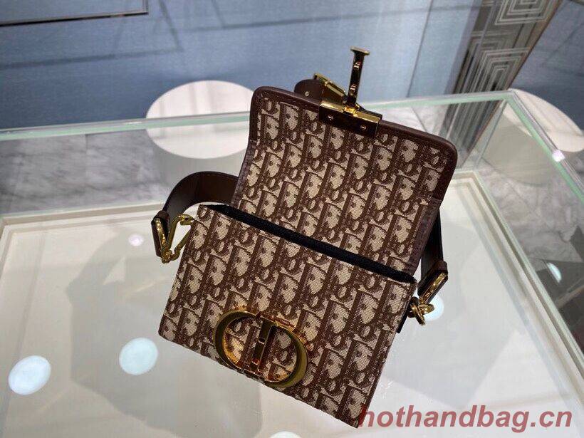 30 MONTAIGNE BOX BAG Brown Dior Oblique Jacquard M9204 30 MONTAIGNE BOX BAG Brown Dior Oblique Jacquard M9204