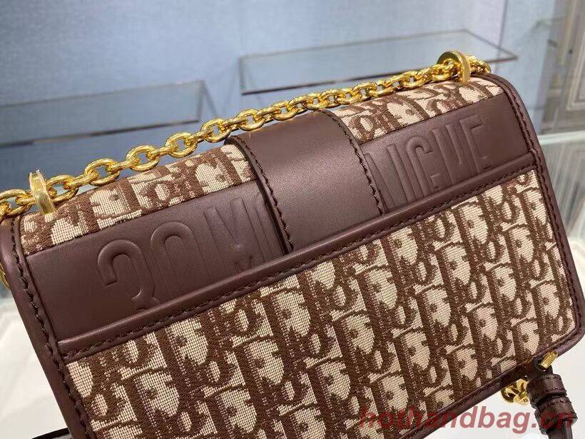 DIOR BOOK TOTE SMALL Oblique Embroidered C9008 Brown DIOR BOOK TOTE SMALL Oblique Embroidered C9008 Brown