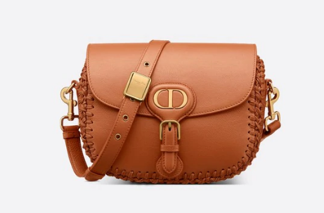 MEDIUM DIOR BOBBY BAG Dark Tan Grained Calfskin with Whipstitched Seams M9319U MEDIUM DIOR BOBBY BAG Dark Tan Grained Calfskin with Whipstitched Seams M9319U