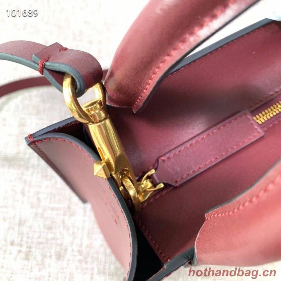 VALENTINO Origianl leather tote V2022 oxblood red VALENTINO Origianl leather tote V2022 oxblood red