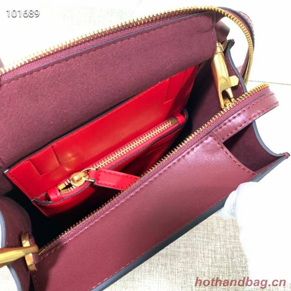VALENTINO Origianl leather tote V2022 oxblood red VALENTINO Origianl leather tote V2022 oxblood red