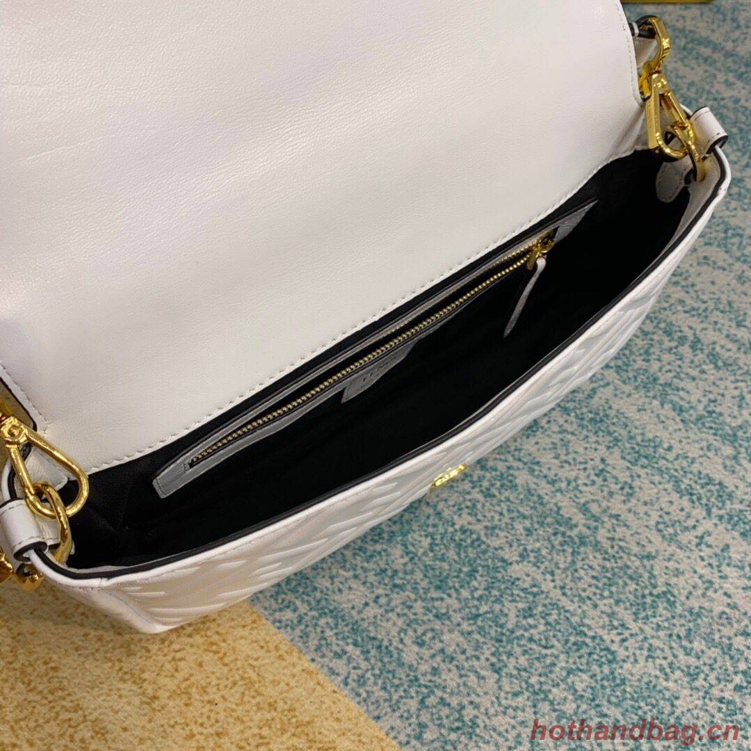 Fendi BAGUETTE Shoulder Bag 8BR600 white Fendi BAGUETTE Shoulder Bag 8BR600 white
