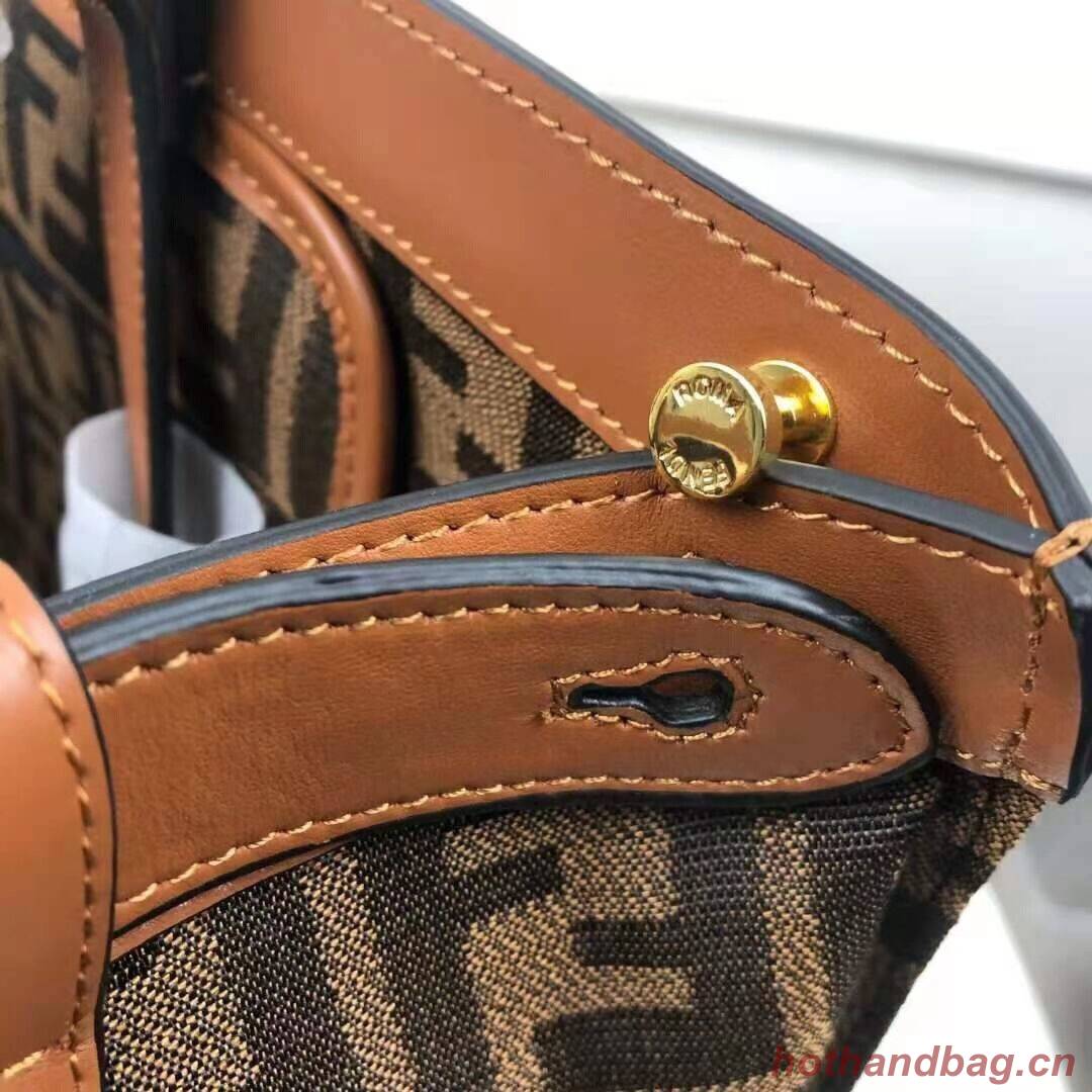 FENDI PEEKABOO X-TOTE canvas bag 8BH374A brown FENDI PEEKABOO X-TOTE canvas bag 8BH374A brown