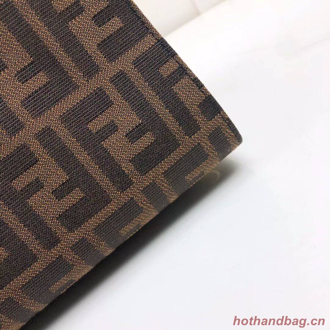 FENDI PEEKABOO X-TOTE canvas bag 8BH374A brown FENDI PEEKABOO X-TOTE canvas bag 8BH374A brown